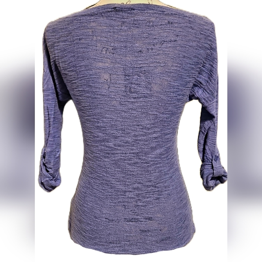 Express Blue Long Sleeve Shirt - Picture 2 of 4